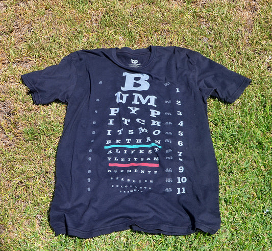 Bumpy Pitch Eye Chart Shirt